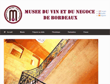 Tablet Screenshot of museeduvinbordeaux.com